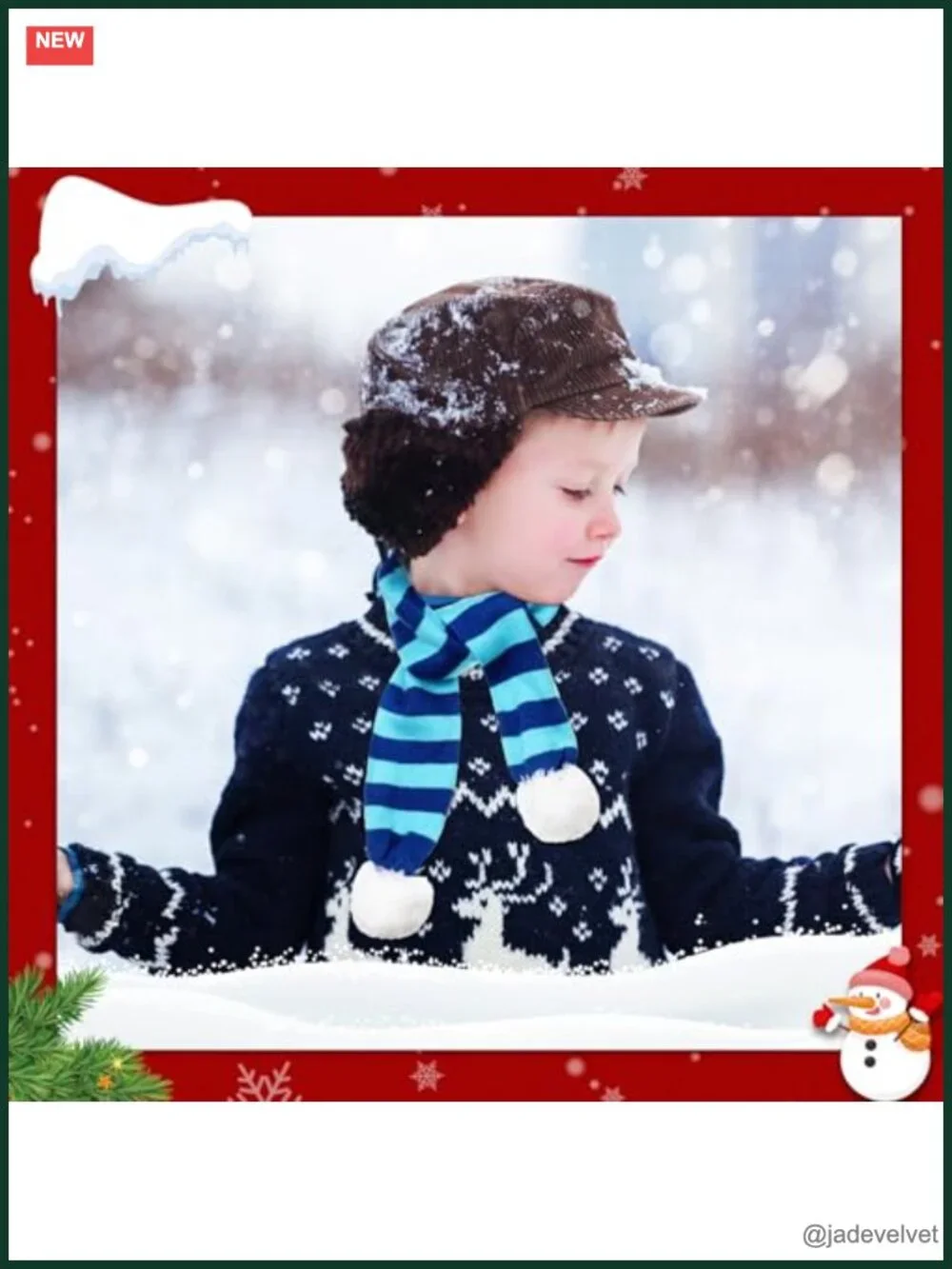 6 Pcs Unisex Christmas Scarf with Tassels, Soft Knitted Holiday Scarf for Women